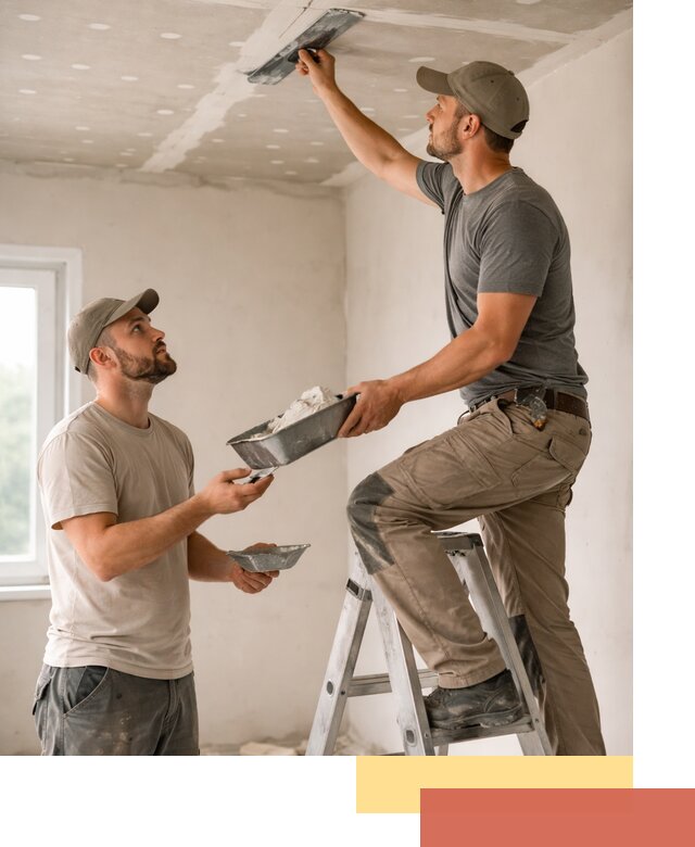 Шпаклевка потолка из гипсокартона в Краснотурьинске качественно и быстро