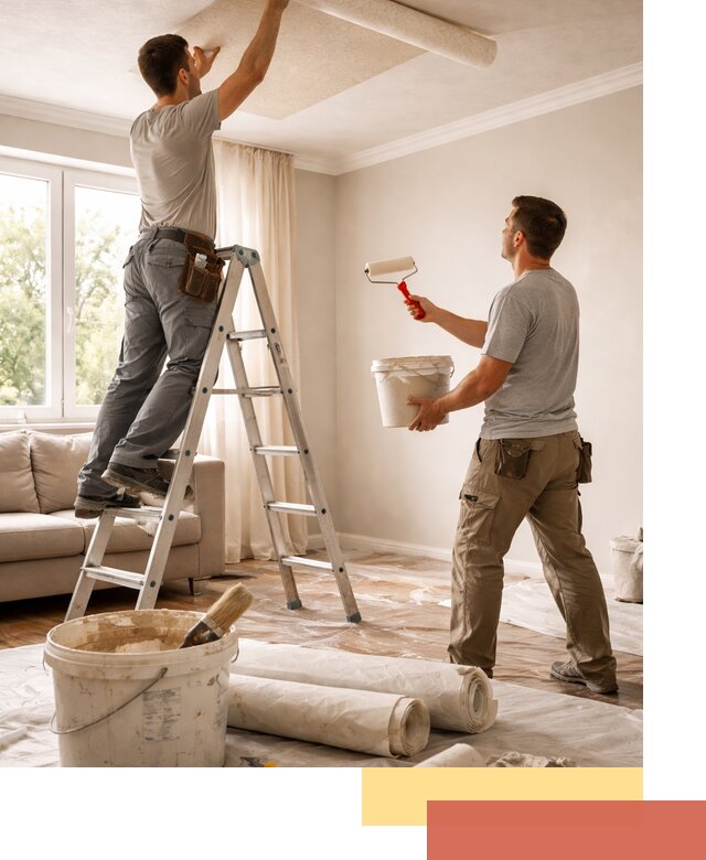 Поклейка обоев на потолок в Краснотурьинске — качественно и быстро