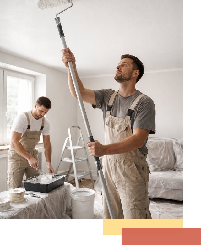 Покраска потолка водоэмульсионной краской в Краснотурьинске