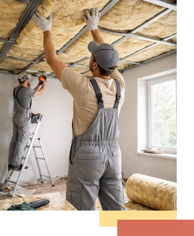 Утепление потолка под ключ в Краснотурьинске качественно и быстро