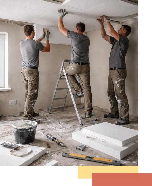 Утепление потолка пенопластом в Краснотурьинске быстро и качественно