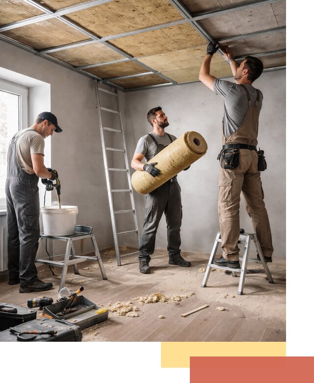 Шумоизоляция потолка в Краснотурьинске: профессиональный монтаж и отделка